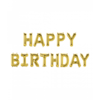 Folieballon Kit Goud / Happy Birthday