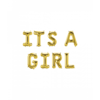 Folieballon Kit Goud / It's a Girl