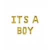 Folieballon Kit Goud / It's a Boy