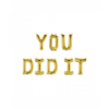 Folieballon Kit Goud / You Did it