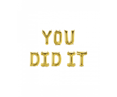 Folieballon Kit Goud / You Did it