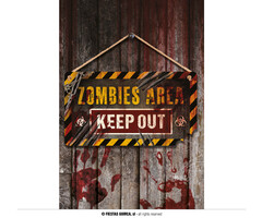 Keep Out Sign 35x20cm