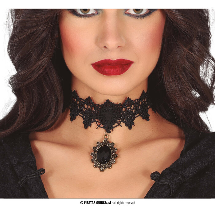 Black Arridat Ketting / Met steen