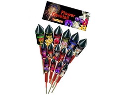 Flowercocktail Vuurwerkpijlen 40m - 50m Hoog