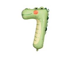 Folieballon Jungle Dieren / Cijfer 7