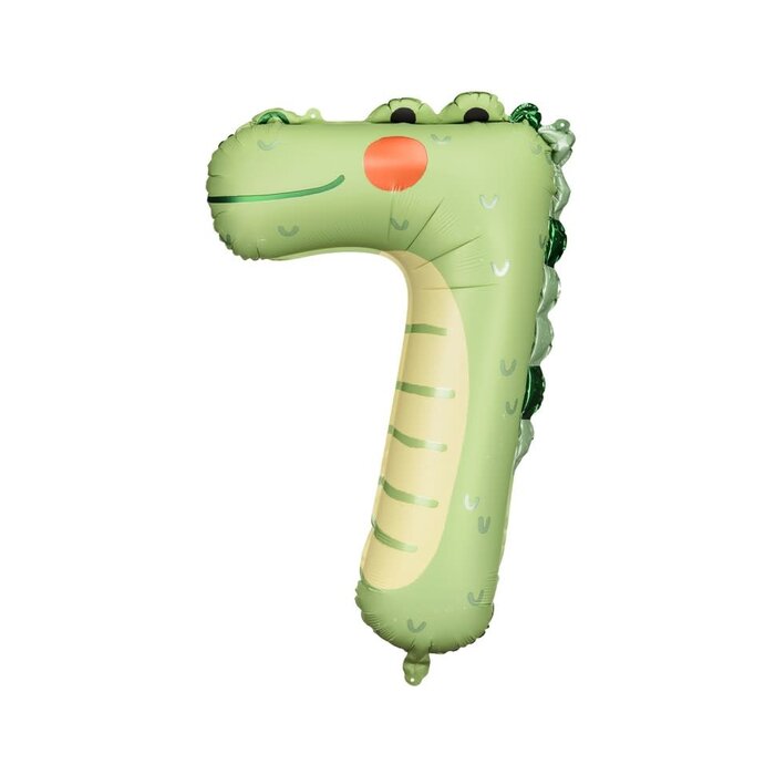 Folieballon Jungle Dieren / Cijfer 7