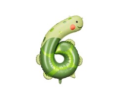 Folieballon Jungle Dieren / Cijfer 6