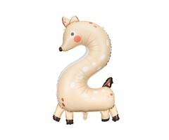 Folieballon Jungle Dieren / Cijfer 2