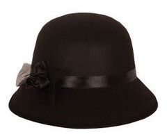 Charleston Hoed Zwart