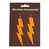 Oorbellen Neon 80's / Bliksem Oranje