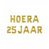 Folieballon Kit  Goud / Hoera 25 Jaar