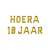 Folieballon Kit  Goud / Hoera 18 Jaar