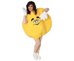 M&M Snoepje Kostuum - M/L  Geel