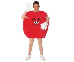 M&M Snoepje Kostuum - M/L  Rood