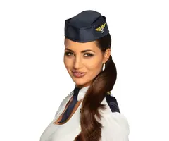 Hoed Stewardess / Blauw
