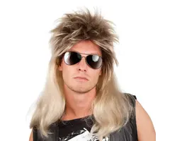 Pruik Ryan Rocker / Blond