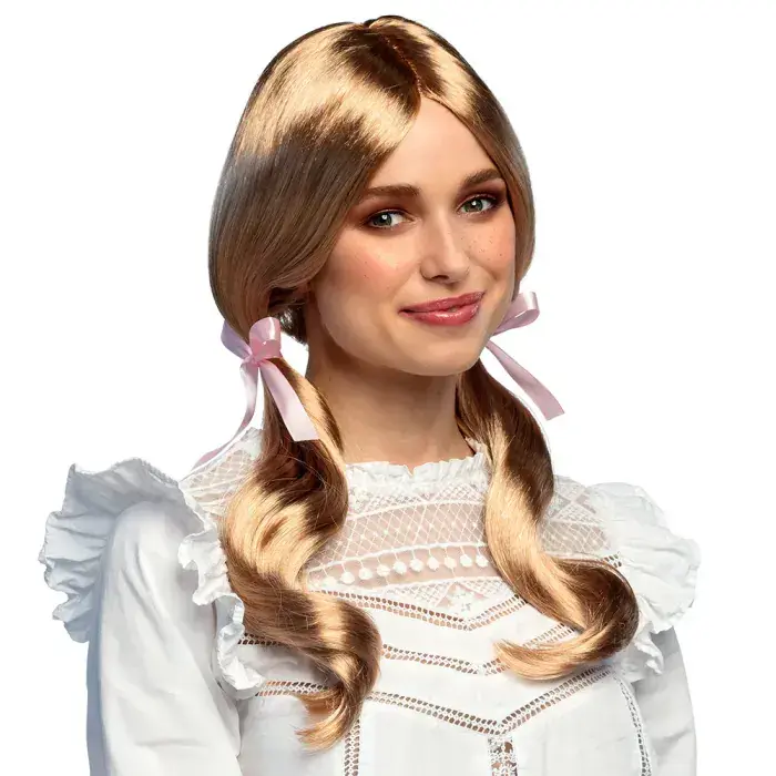 Pruik Schoolgirl Strawberry blond