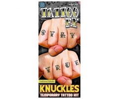 Tattoo Set Knuckles / Alfabet