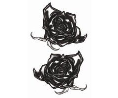 Tattoo Set Black Roses