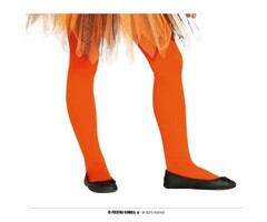 Panty Neon Kids 7-12 Jaar / Oranje