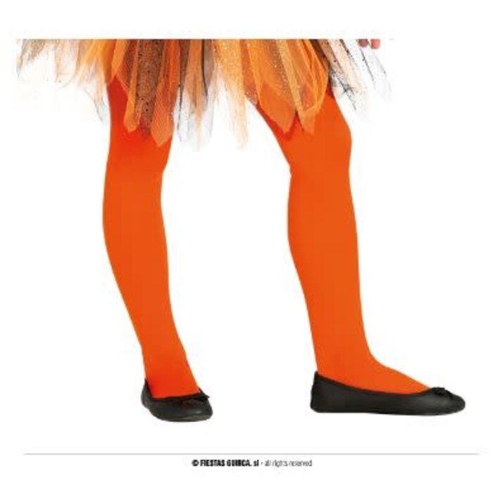 Panty Neon Kids 7-12 Jaar / Oranje