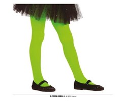 Panty Neon Kids 7-12 Jaar / Groen