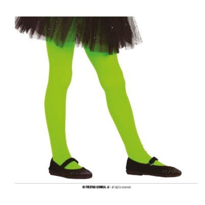 Panty Neon Kids 7-12 Jaar / Groen