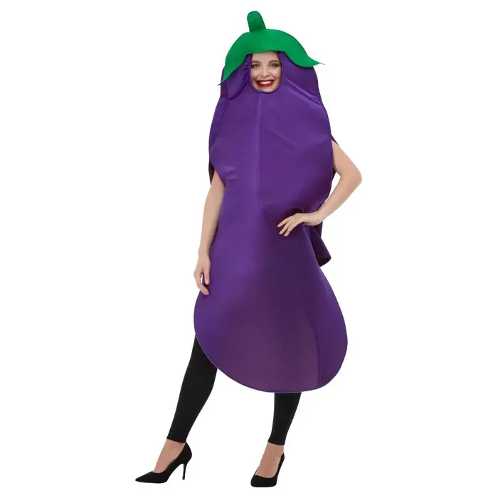 Aubergine Emoji Kostuum / One Size