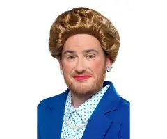 Iron Lady Pruik Bruin