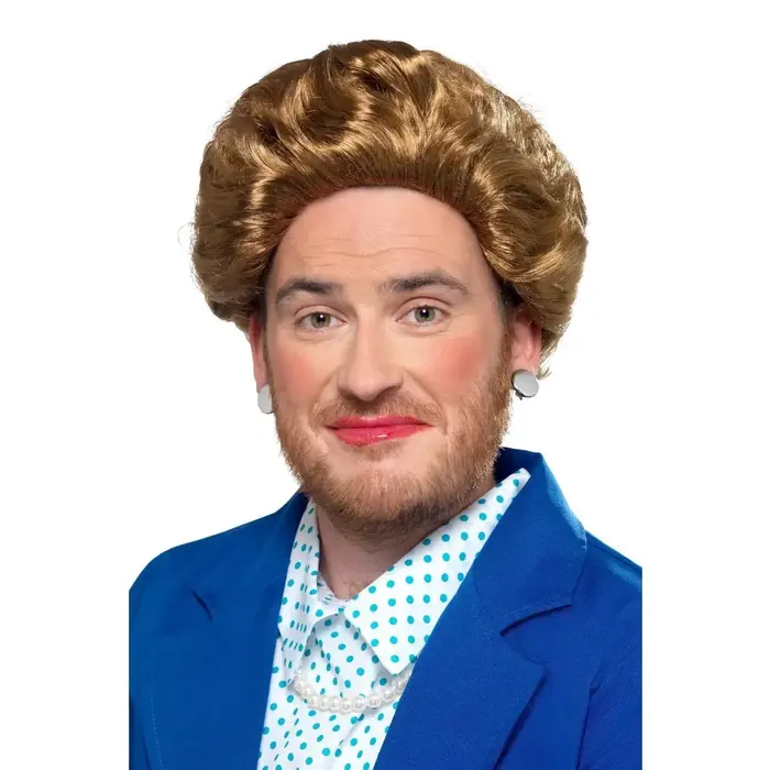 Iron Lady Pruik Bruin