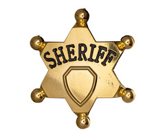 Sherrif Ster Goud / Speld - Broche