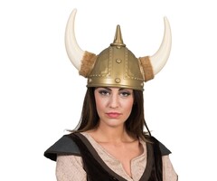 Vikinghelm met hoorns