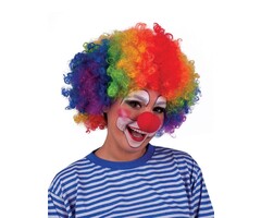 Pruik Clown Regenboog