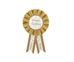 Party Rozette Button / Happy Birthday