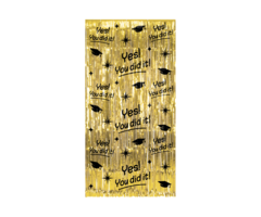 Classy Party Gordijn Goud & Zwart  / Yes You Did it