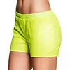 Hotpant Shortje Pailetten / Neon Geel