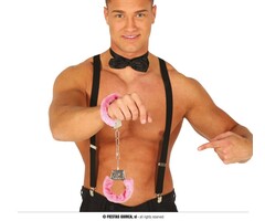 Handboeien Flufy Roze pluche