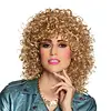 Pruik Club Krullend / Blond