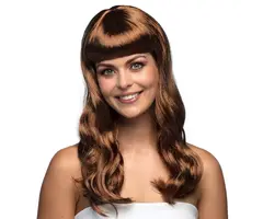 Pruik Chique Lang / Bruin