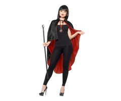 2- Sided Cape Vampire Lady / One Size