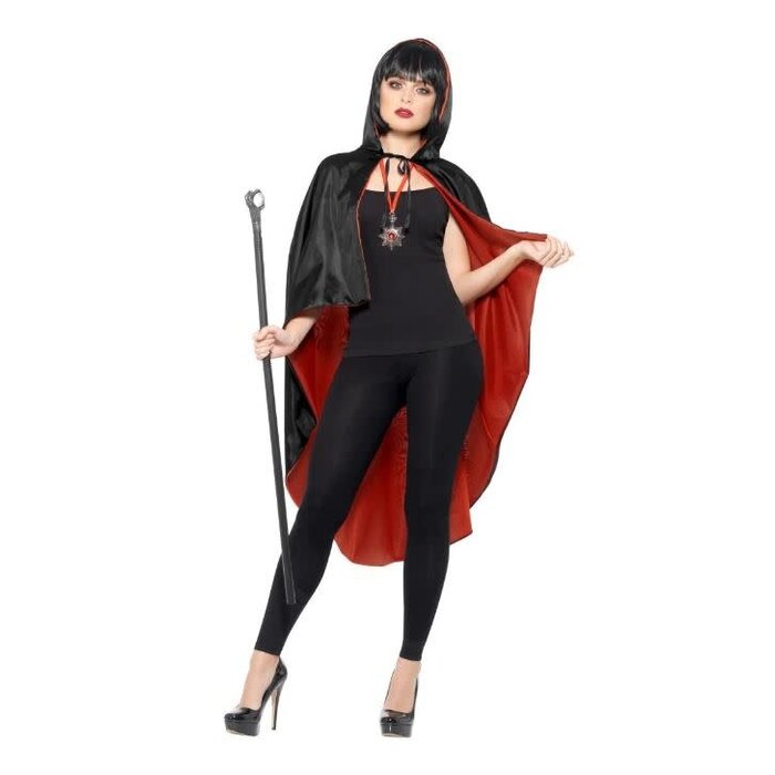 2- Sided Cape Vampire Lady / One Size