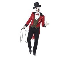 Ringmaster Circus / Horror Kostuum + Masker & Hoed