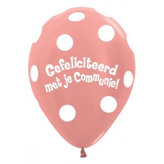Communie Ballonnen Dots / Per Stuk
