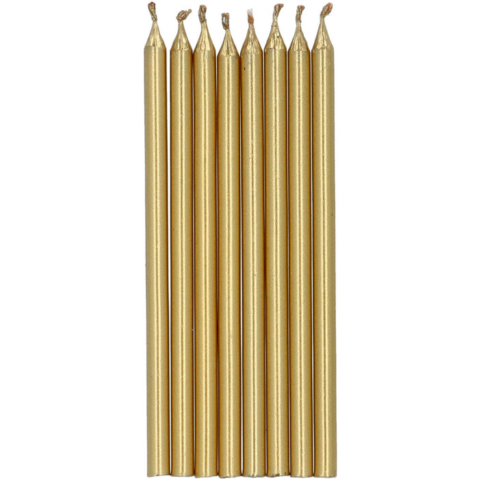 Gouden Kaarsje 10cm  / 24stuks
