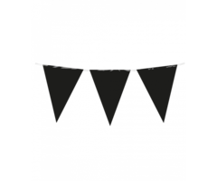 Vlaggenlijn 10m Plastiek / Zwart