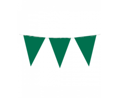 Vlaggenlijn 10m Plastiek / Donkergroen