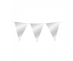 Vlaggenlijn 10m Plastiek /  Glans Zilver
