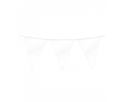 Vlaggenlijn 10m Plastiek /  Glans Wit