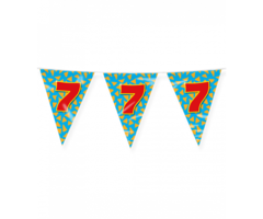 Vlaggenlijn Happy Party Flags 10m / 7 Jaar