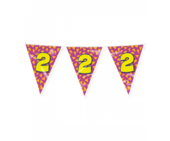 Vlaggenlijn Happy Party Flags 10m / 2 Jaar